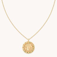 Taurus Bold Zodiac Pendant Necklace in Gold