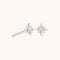 Twilight Star Stud Earrings in Silver