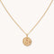 Leo Zodiac Pendant Necklace in Gold