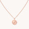 Scorpio Zodiac Pendant Necklace in Rose Gold
