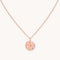 Taurus Zodiac Pendant Necklace in Rose Gold