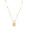 rose gold padlock necklace