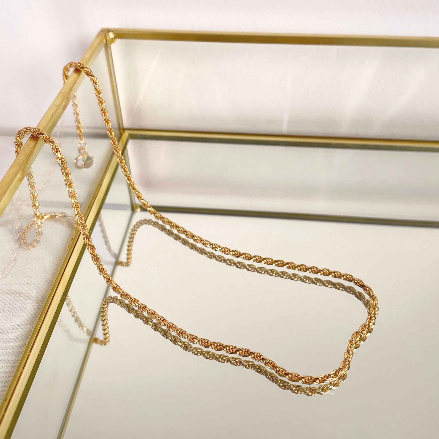 Rope Chain Necklace in Gold