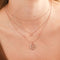 Virgo Zodiac Pendant Necklace in Rose Gold
